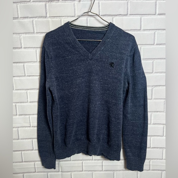 EXPRESS men v-neck sweater blue /size M - Picture 2 of 7